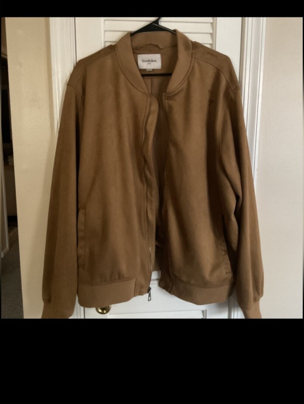Goodfellow & Co Brown Mens Bomber Jacket NWT